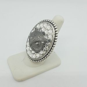 GASOLINE GLAMOUR Jewelry - Gasoline GLAMOUR owl rhinestone charm ring sample GASOLINE GLAMOUR Jewelry - Gasoline GLAMOUR owl rhinestone charm ring sample